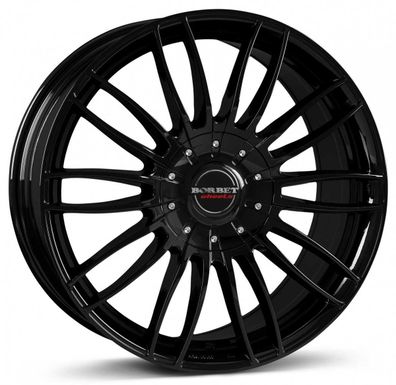 4x Borbet CW3 black glossy 7.5x18 ET45 - LK6/120 ML74.6 Felge Alu
