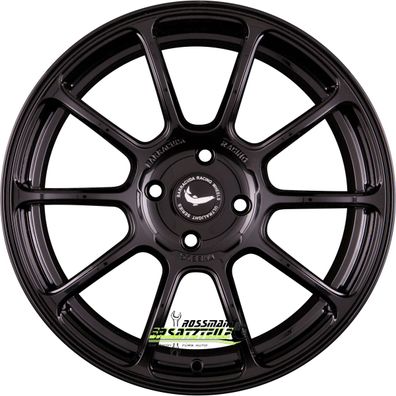 4x Barracuda Summa matt black 8x17 ET40 - LK5/114.3 ML73.1 Felge Alu