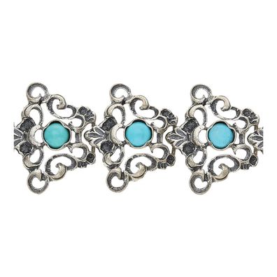 Armband 800/000 Silber mit Türkis, getragen 25321750