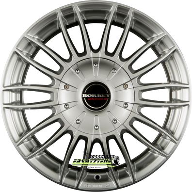 4x Borbet CW3 sterling silver 7.5x18 ET50 - LK6/130 ML84.1 Felge Alu