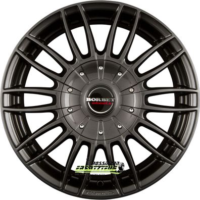 4x Borbet CW3 mistral anthracite glossy 7.5x18 ET35 - LK5/120 ML72.6 Felgen