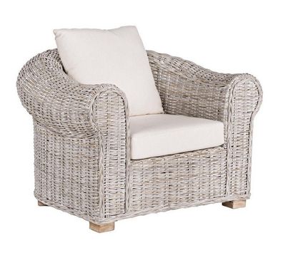 Korbsessel Coba 100 x 96 x 80 cm Rattan