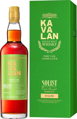 Kavalan Solist Port Cask 50-61% Cask Strength 0.7 L Flasche (Gr. 0.7 L Flasche)