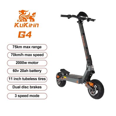 KuKirin G4 Off Road Elektroroller | 70 km/h Höchstgeschwindigkeit | 2000W Motor