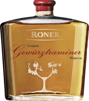 Roner Grappa Gewuerztraminer Riserva 40% NV 0.7 L Flasche