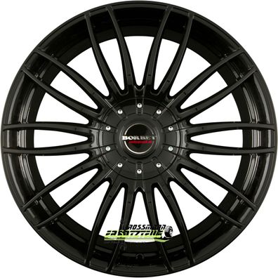 4x Borbet CW3 black glossy 8.5x19 ET35 - LK5/114.3 ML66.1 Felge Alu