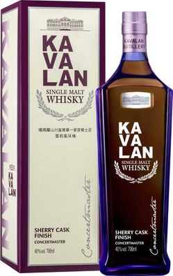 Kavalan Concertmaster Sherry Cask Finish 0.7 L Flasche (Gr. 0.7 L Flasche)