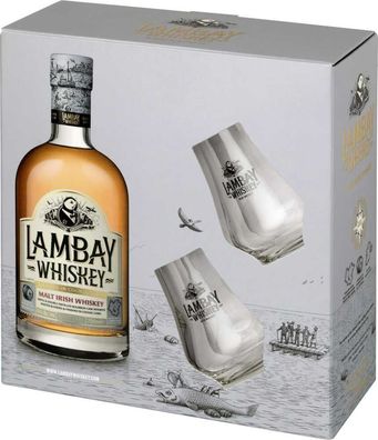 Lambay Gp Fl. + 2Glaeser Malt Irish Whiskey 0.7 L Flasche (Gr. 0.7 L Flasche)