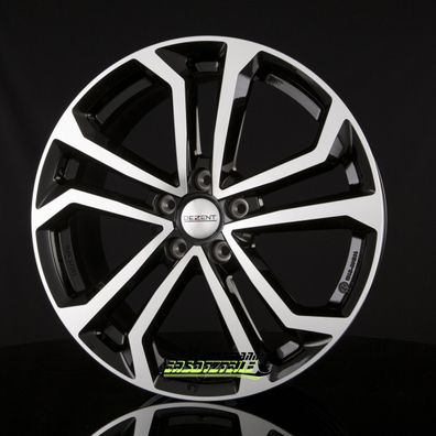 4x Dezent TA black polished 8x19 ET39 - LK5/112 ML66.6 Felgen Alufelgen