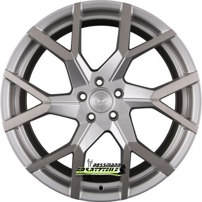 4x Barracuda Tzunamee EVO silver brushed 8x18 ET40 - LK5/114.3 ML73.1 Felge Alu
