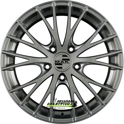 4x Mak Rennen silver 9x19 ET45 - LK5/114.3 ML70.6 F9090NNSI45FYA3 Felgen Alufelgen