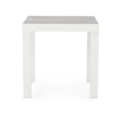 Beistelltisch Kledi Aluminium und Keramik 50 x 50 x 46 cm Couchtisch