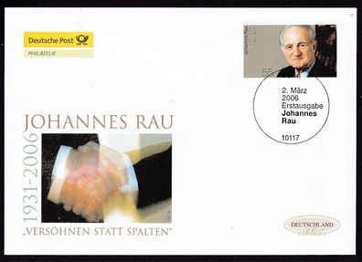 BRD 2006 Deutsche Post FDC MiNr. 2528 Johannes Rau