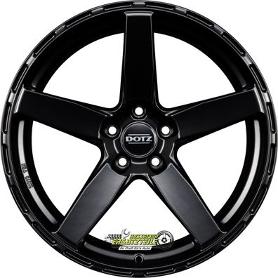 4x Dotz MarinaBay black matt 9.5x20 ET35 - LK5/112 ML70.1 Felge Alu