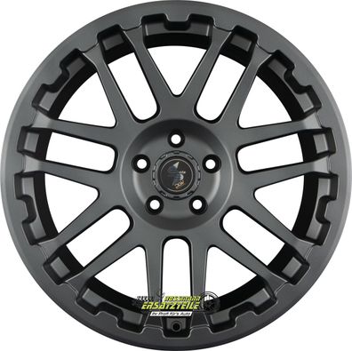 2x Etabeta Combat anthracite matt 10x22 ET32 - LK5/130 ML71.6 Felge Alu