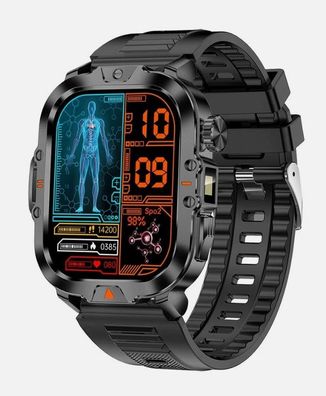2,01 Zoll IPS-Bildschirm Herzfrequenz-Tracker APP-Steuerung Android Smart Watch