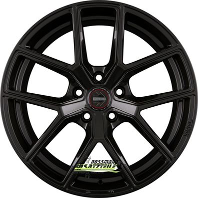 4x Momo RF01 stardust glossy black 8.5x19 ET30 - LK5/112 ML66.6 Felge Alu