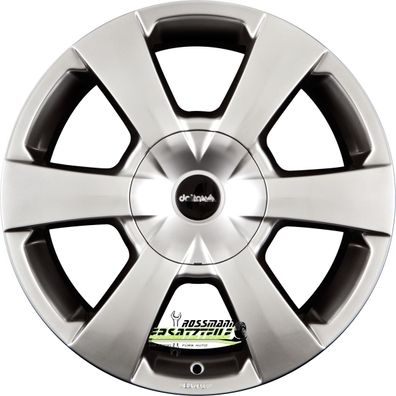 4x Delta 4X4 WP silver 8.5x18 ET47.5 - LK6/139.7 ML92.1 Felge Alu