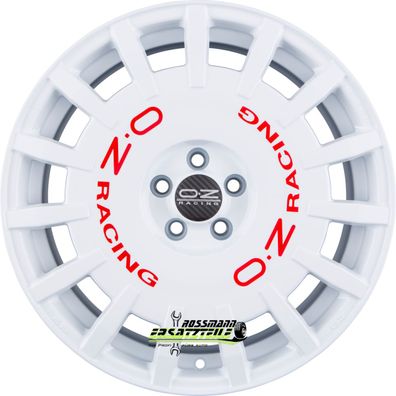 4x OZ Rally Racing race white 8x17 ET45 - LK5/112 ML75 W01A3320533 Felgen Alufelgen