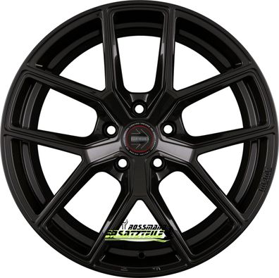 4x Momo RF01 stardust glossy black 8.5x19 ET34 - LK5/120 ML72.6 Felge Alu