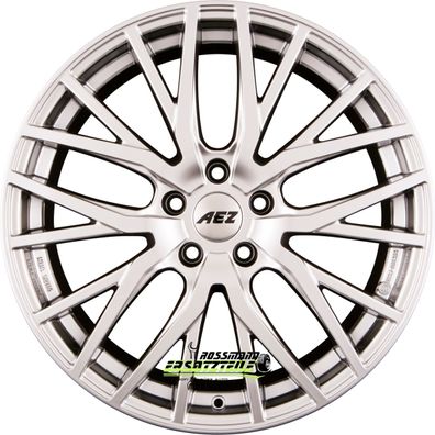 4x AEZ Panama high gloss 9x19 ET37 - LK5/120 ML74.1 Felge Alu