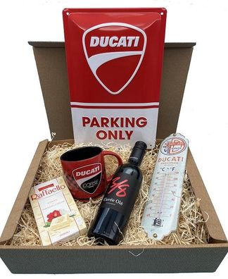 Geschenkbox Ducati Parking Only Classic Wein Box Large
