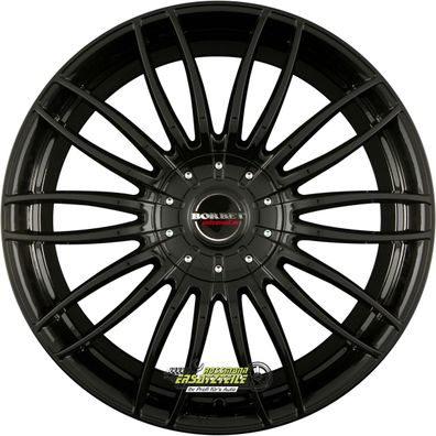 4x Borbet CW3 black glossy 9x20 ET38 - LK5/120 ML72.6 Felge Alu