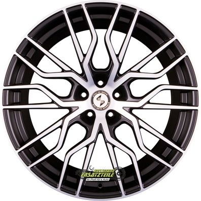 2x Etabeta Medusa-K black matt polish 10x20 ET20 - LK5/112 ML66.5 Felge Alu