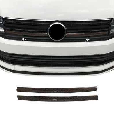 Kühlergrill Grillleisten für VW T6 Transporter 2015-2019 Highline Kohlefaser Rot