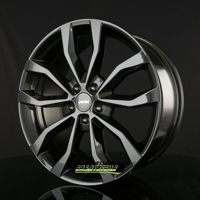 4x Autec Typ U - Uteca schwarz 9x21 ET40 - LK5/120 ML72.6 Felge Alu