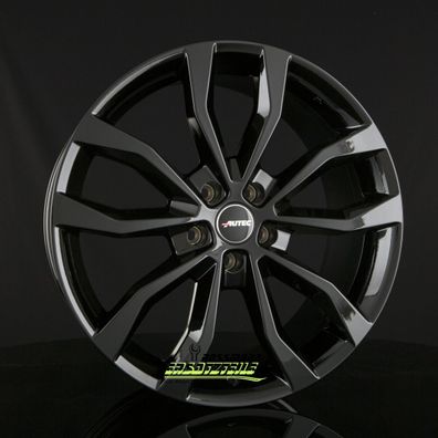 4x Autec Typ U - Uteca schwarz 9x21 ET50 - LK5/130 ML71.6 Felge Alu