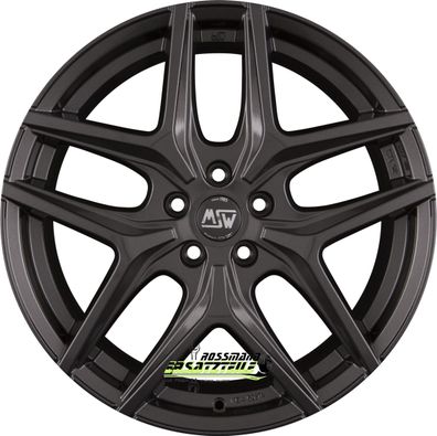 4x MSW MSW 40 gloss gun metal 10x20 ET45 - LK5/112 ML73.1 Felge Alu