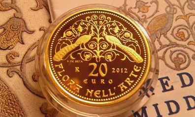Original 20 euro 2012 PP Gold Italien Flora Nell Arte Italienische Kubnst 6,45g Gold