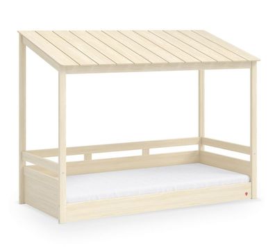 Cilek MONTES natur Hausbett mit Holzdach, 90x200 cm