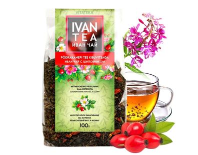 Ivan Tee Taigatee mit Hagebutte fermentiert sibirisches Getränk 100 g