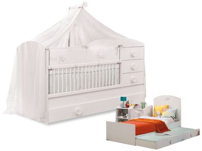 Cilek BABY COTTON mitwachsendes Babybett, 80x180 cm