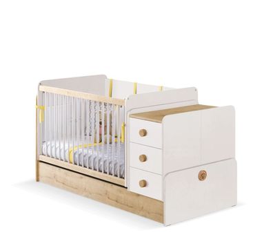 Cilek NATURA Babybett mit Schaukelfunktion, 70x115 - 70-160 cm