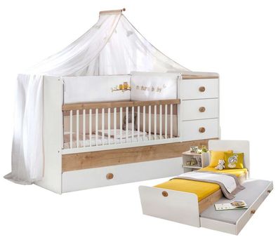 Cilek NATURA BABY mitwachsendes Babybett, 80x130-180 cm