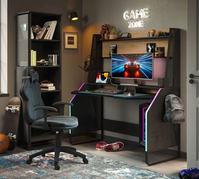 Cilek BLACK Gamer Schreibtisch