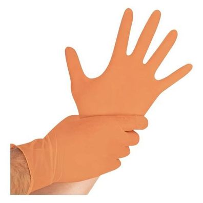 Hygostar "Safe Light" Nitril-Handschuhe Orange | 100 Stück