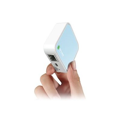 TP-Link TL-WR802N WLAN-Router Schnelles Ethernet Einzelband (2,4 GHz) Blau, Weiß