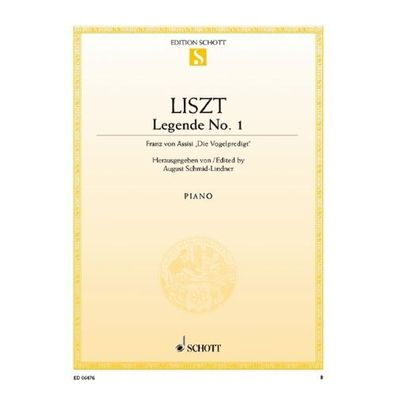 Legende Nr. 1 (Liszt) - Klavier Noten (PoD)