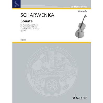 Sonate e-Moll op. 46 (Scharwenka) - Violoncello und Klavier Noten (PoD)