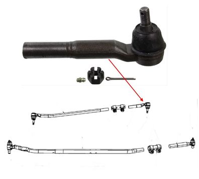 Spurstangenkopf rechts innen Dodge RAM 2500 Bj:02-12 4WD