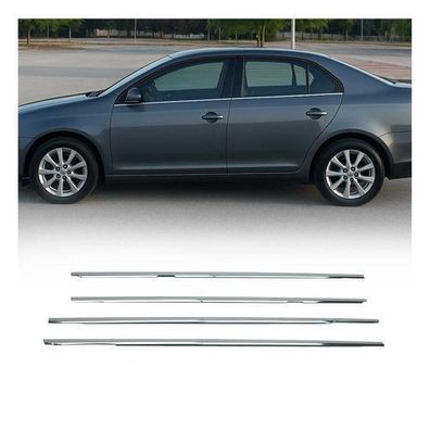 Fensterleisten Zierleisten für VW Jetta 2005-2010 Edelstahl Chrom 4tlg