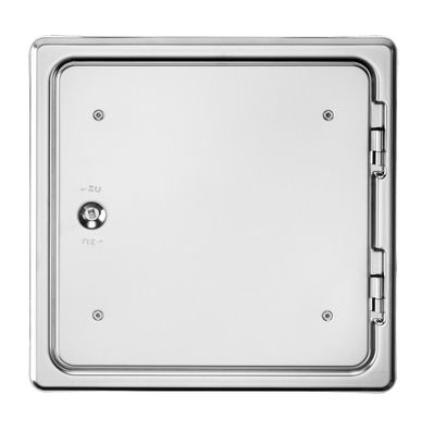 Kamintür Edelstahl 300 x 300mm