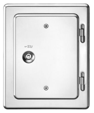 Kamintür Edelstahl 140 x 250mm