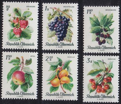 Österreich Austria [1966] MiNr 1223-28 ( * */mnh ) Pflanzen