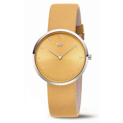 BOCCIA Damenuhr 3309-15 Titanyum 36 mm Gelb