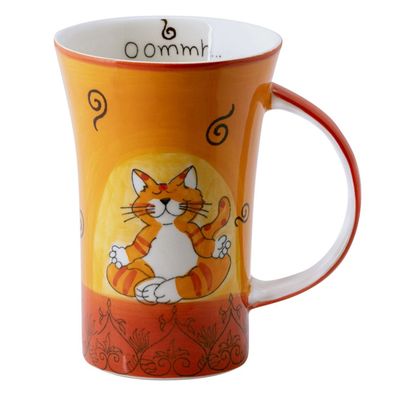 Becher, Kaffeetasse, Teetasse, Oommh Katze, Coffee Pot, Mila Design